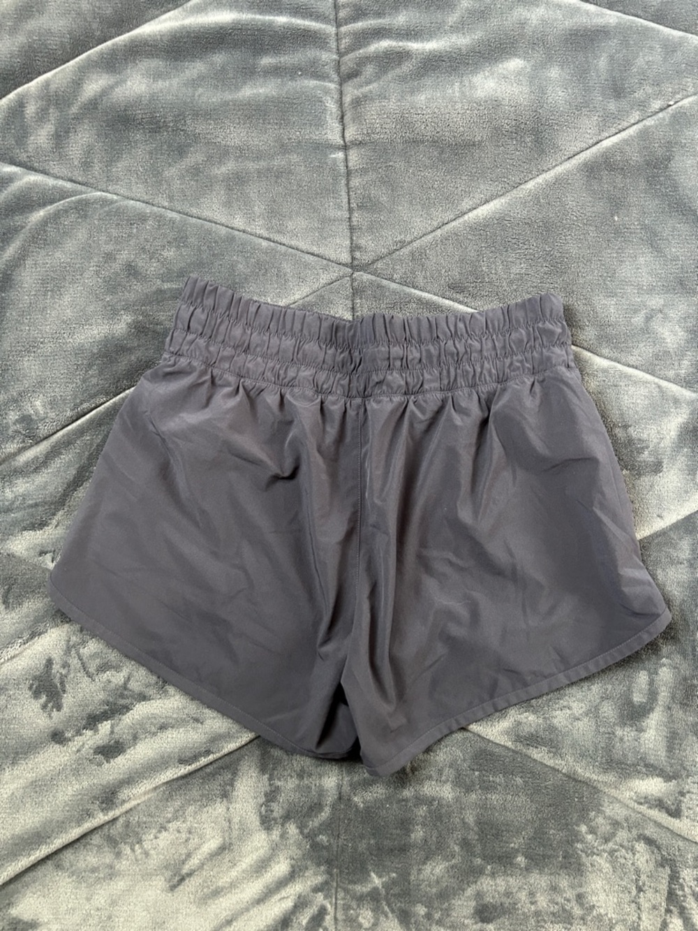 Athleta Charcoal Elastic-Waist Athletic Shorts